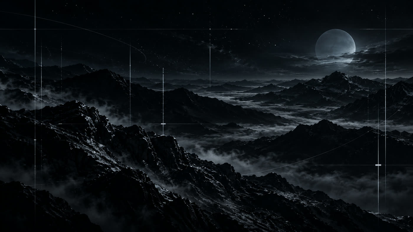 A fog valley between peaks